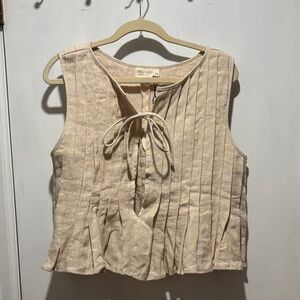 VRG GRL Valeria pleated tank top